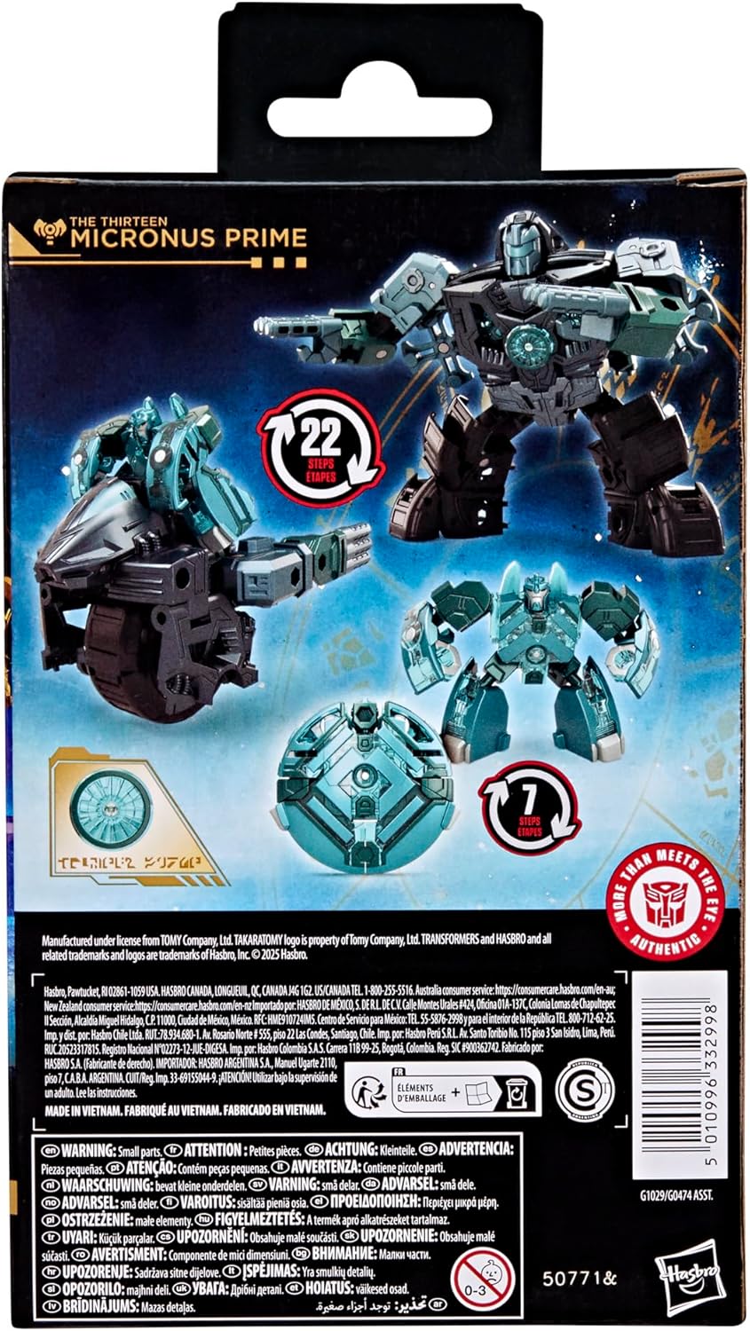 Figura de ação Transformers Age of Primes The Thirteen Micronus Prime