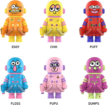 POP MART MEGA SPACE MOLLY 400% JON BURGERMAN SPACE CADETS Série Figura Articulada Personagem Design Premium Presentes para Mulheres Brinquedo Colecionável Favorito dos Fãs Figura de Ação 1PC