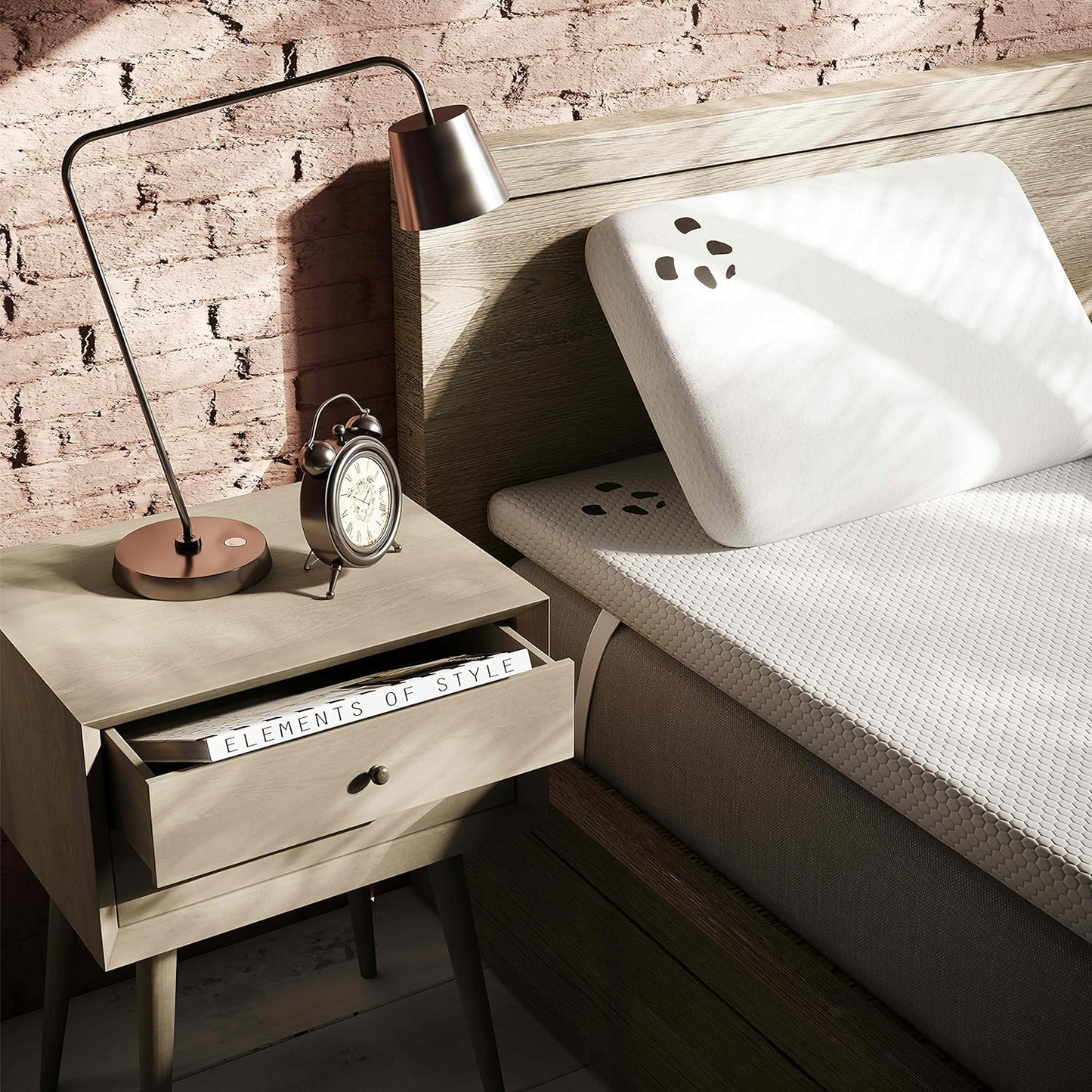 Almofada de bambu de espuma viscoelástica Panda Luxury