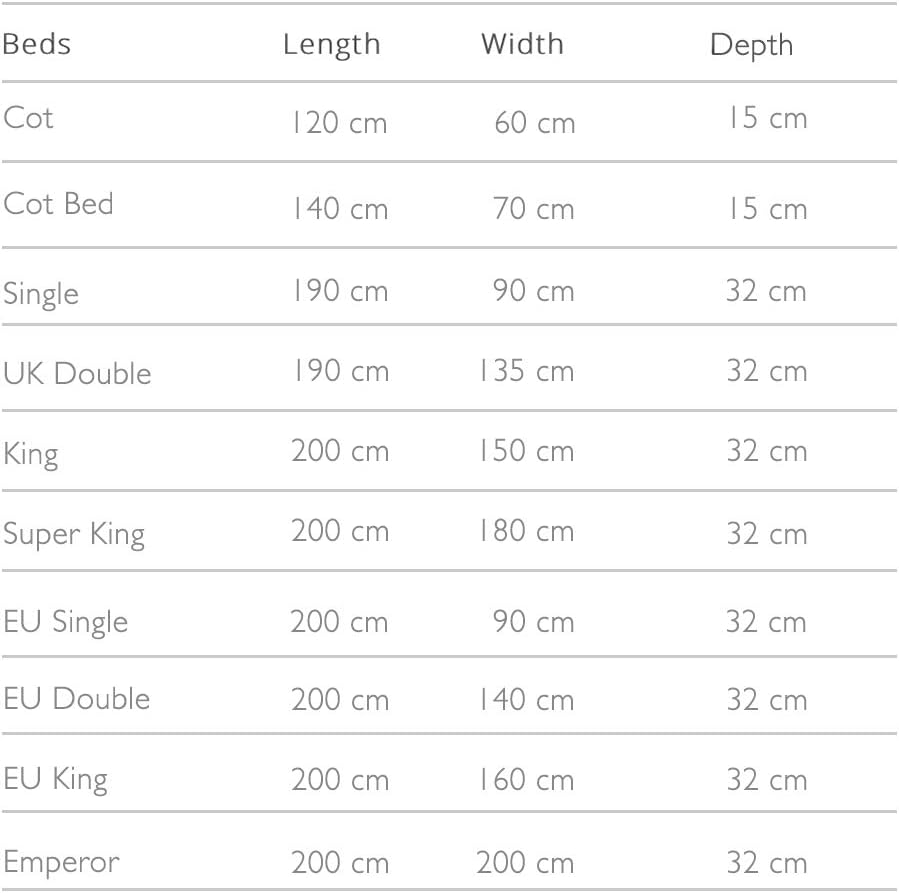 Protetor de colchão Panda Bamboo (UE Duplo: 140 x 200 x 32 cm)
