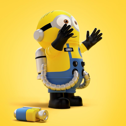 POP MART MEGA SPACE MOLLY 400% Minions 1 peça, design premium, presente para mulheres, boneco de ação colecionável favorito dos fãs