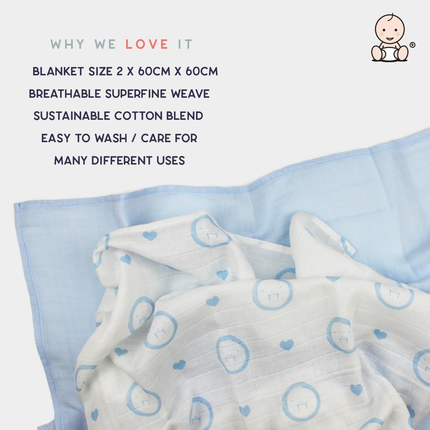 Conjunto de oferta para bebé Little Giggles Co.® (azul)