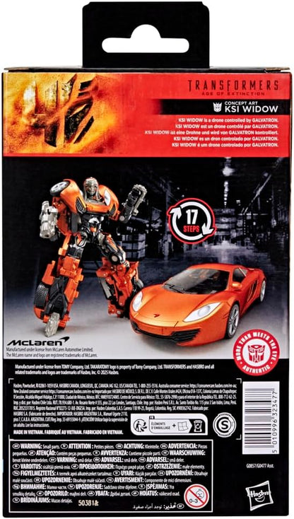Arte conceptual da figura de ação KSI Widow da linha Transformers Studio Series: A Era da Extinção, classe Deluxe.