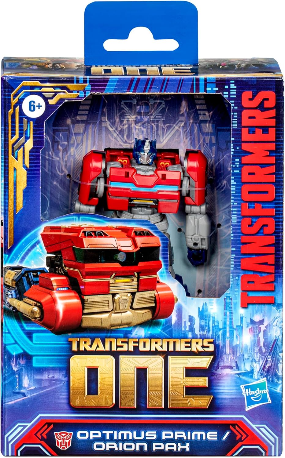 Transformers One Prime Changer Optimus Prime (Orion Pax) Figura de ação convertível de 12,7 cm, brinquedo de carro robô colecionável para meninos e meninas a partir dos 6 anos