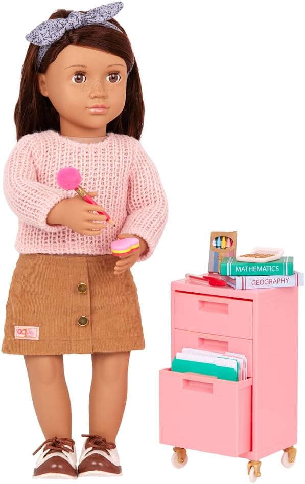 Material Escolar Our Generation, Acessório Médio - Brinquedo em Miniatura de Papel Multicolor