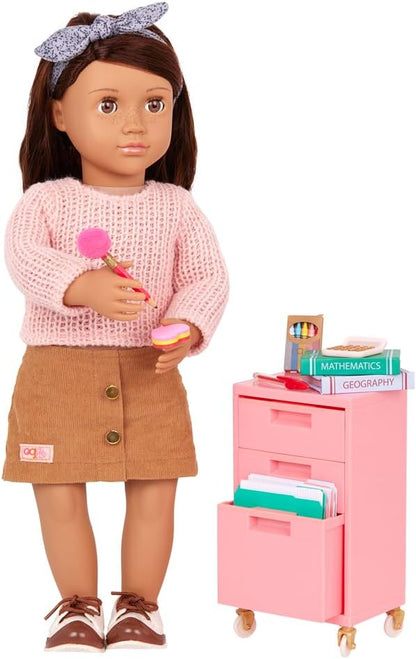 Material Escolar Our Generation, Acessório Médio - Brinquedo em Miniatura de Papel Multicolor