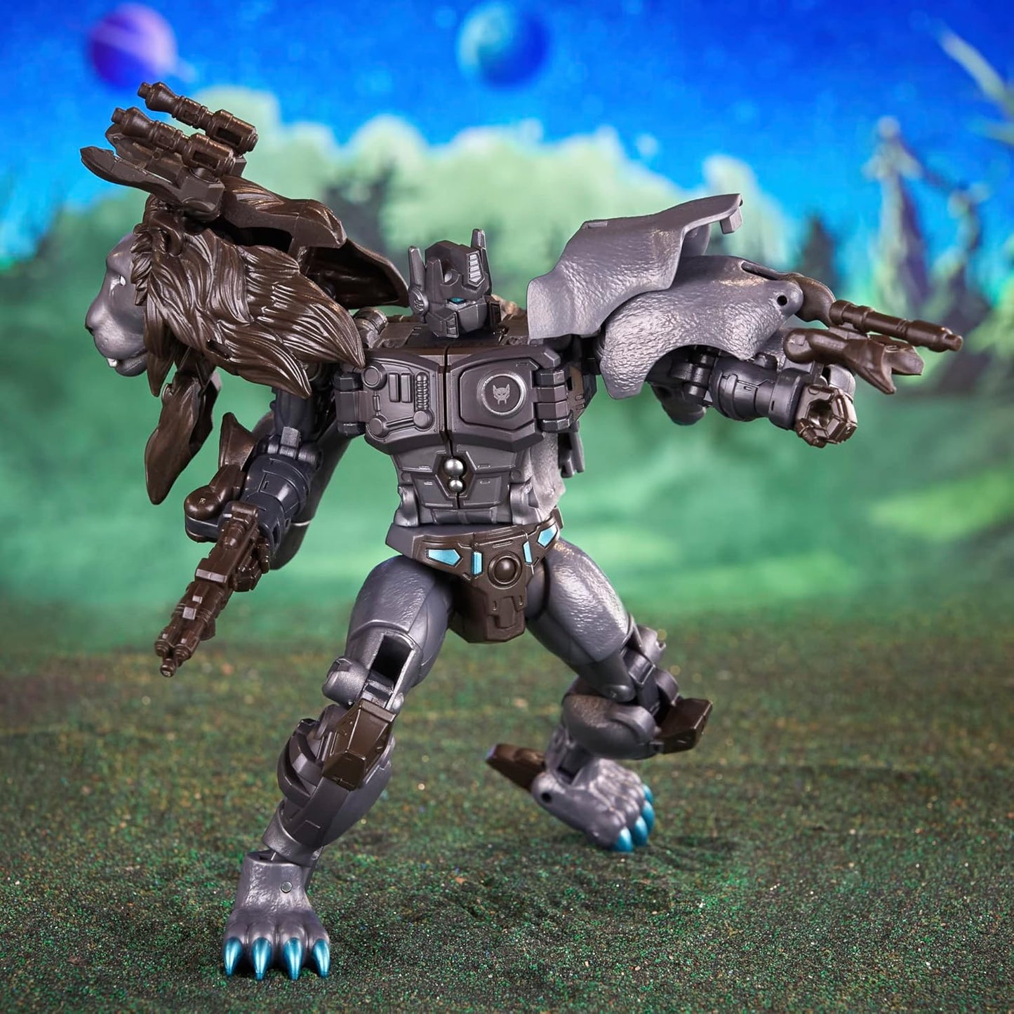 Figura de ação Transformers Legacy Evolution Voyager Nemesis Leo Prime de 18 cm