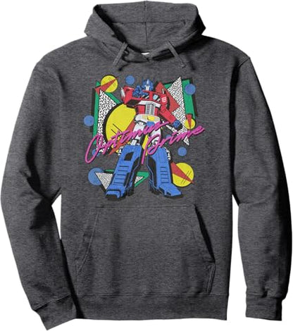 Sweatshirt com capuz Transformers Retro Optimus Prime com estampado dos anos 80