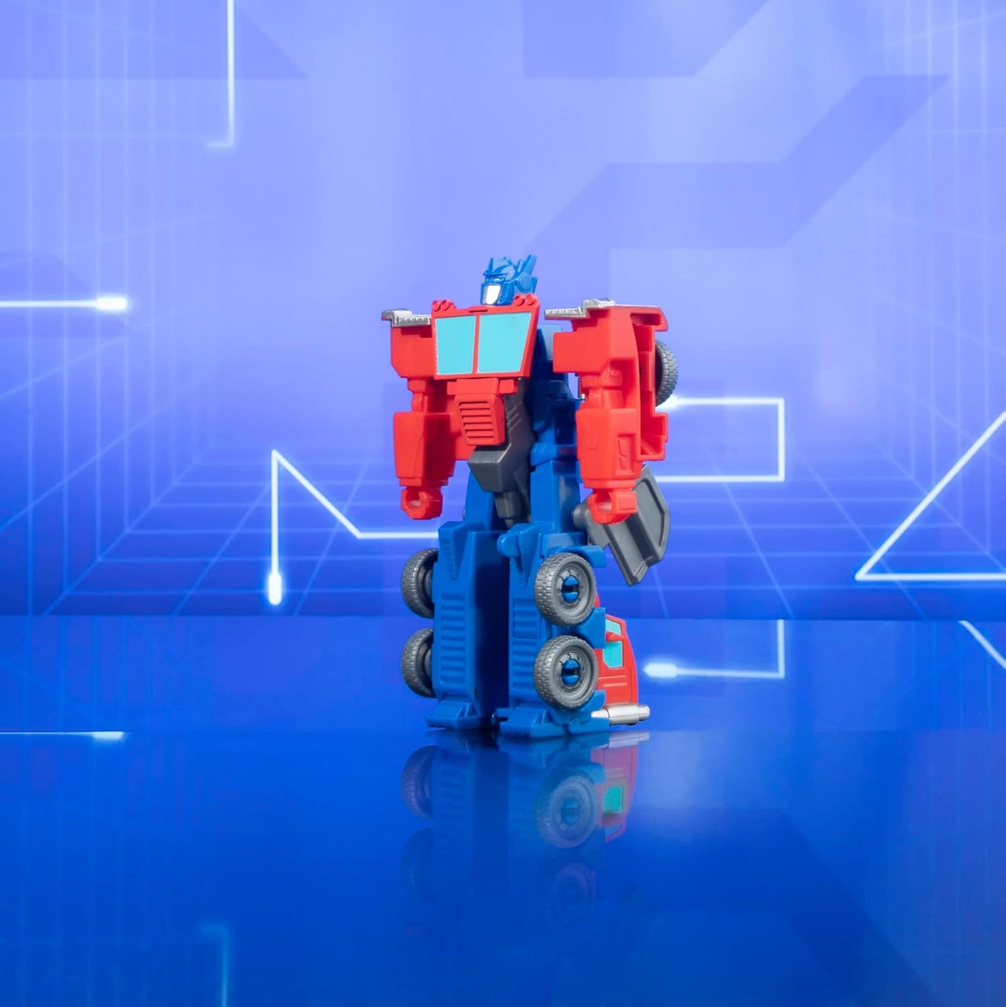 Transformers Toys EarthSpark 1-Step Flip Changer Optimus Prime Figura de acção de 10 cm, brinquedos robóticos para maiores de 6 anos