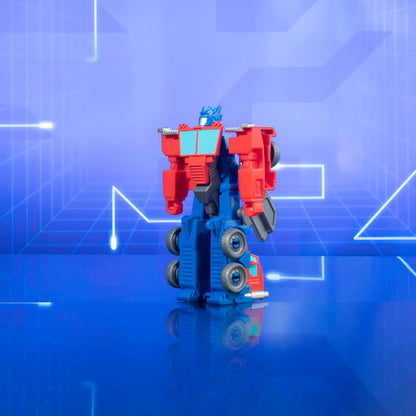 Transformers Toys EarthSpark 1-Step Flip Changer Optimus Prime Figura de acção de 10 cm, brinquedos robóticos para maiores de 6 anos