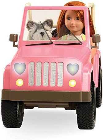 O nosso Jeep Off Roader de 45 cm para bonecas, brinquedos, roupas e acessórios para meninas a partir dos 3 anos