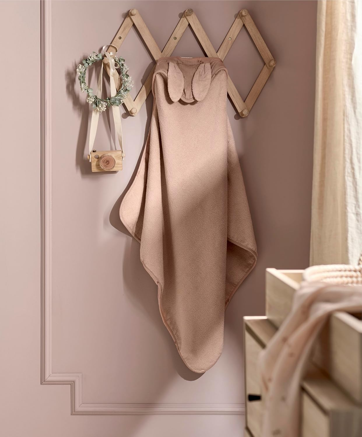 Toalha com capuz Mamas & Papas Welcome to The World, flor silvestre