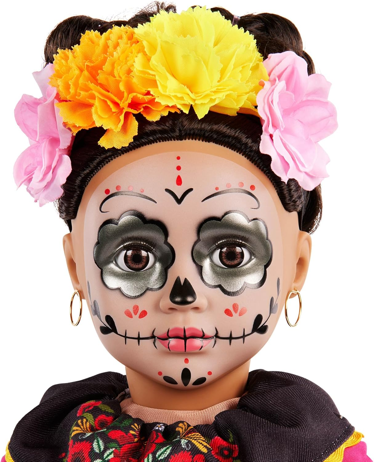A Nossa Geração – Boneca Día de los Muertos Edição Especial de 45 cm – Coroa de Flores e Pintura Facial Assinatura Calavera – Vestido Autêntico com Detalhes Florais – Esperanza
