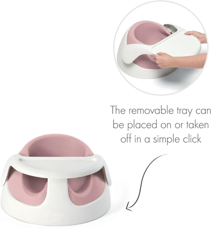 Assento confortável para bebé Mamas & Papas e tabuleiro de atividades com características ajustáveis, design de suporte, estável e fácil de limpar na cor Blossom (rosa), adequado de 3 a 12 meses aproximadamente