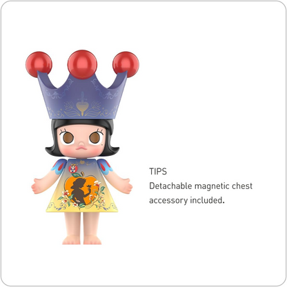 POP MART MEGA ROYAL MOLLY 400% Figura Branca de Neve 1 peça Personagem Articulada Design Premium Presentes para Mulheres Brinquedo de Arte Colecionável Favorito dos Fãs