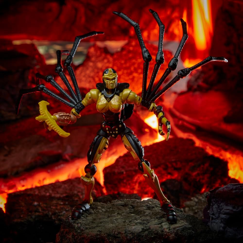 Transformers Generations War for Cybertron: Kingdom Deluxe WFC-K5 Blackarachnia - Figura de Acção - Para Crianças a partir dos 8 Anos, 14 cm, Multicolor F0670
