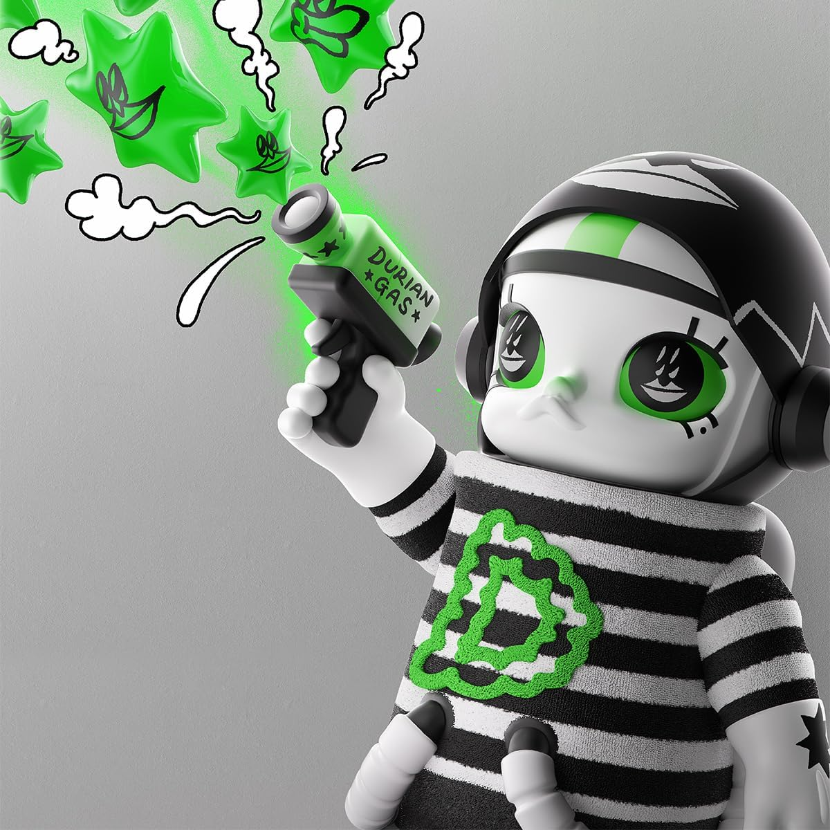 POP MART MEGA SPACE MOLLY 400% LALA COMPANY-DURIAN MAN Personagem Design Premium Presentes para Mulheres Brinquedo Colecionável Favorito dos Fãs Figura de Ação de Brinquedo de Arte