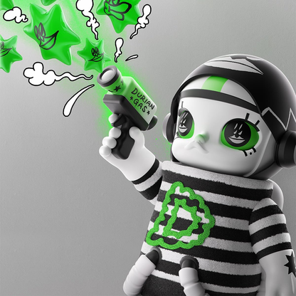 POP MART MEGA SPACE MOLLY 400% LALA COMPANY-DURIAN MAN Personagem Design Premium Presentes para Mulheres Brinquedo Colecionável Favorito dos Fãs Figura de Ação de Brinquedo de Arte