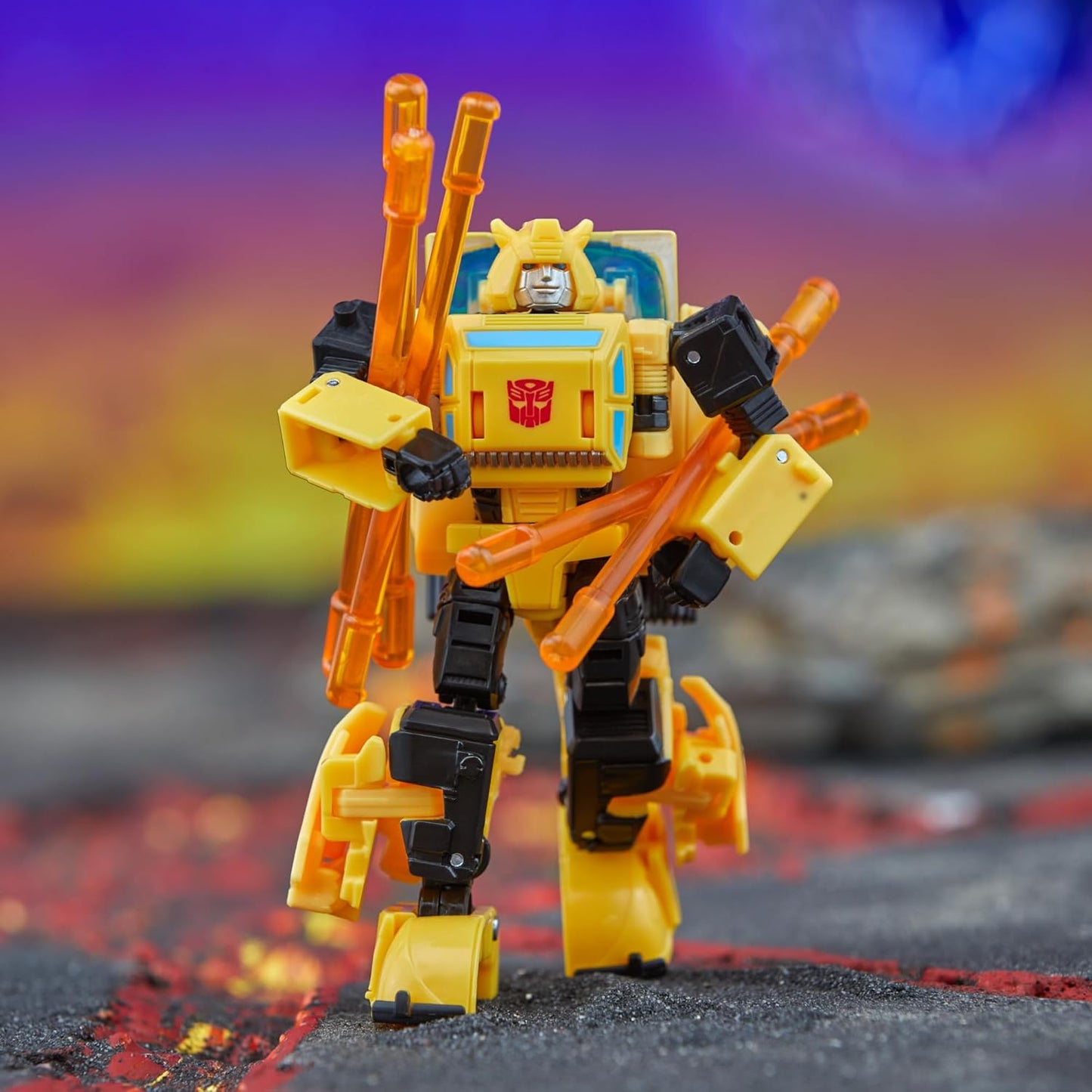 Figura de ação Transformers Legacy Deluxe Class Origin Bumblebee
