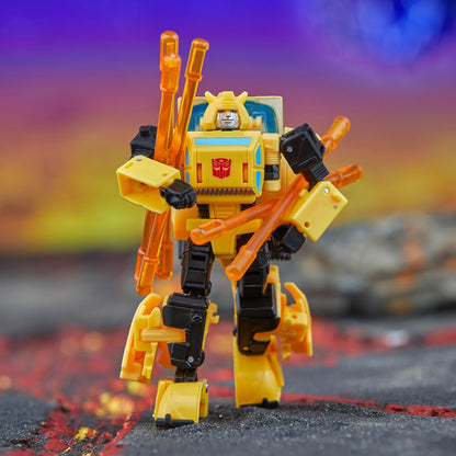 Figura de ação Transformers Legacy Deluxe Class Origin Bumblebee