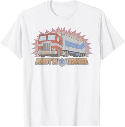 T-Shirt Transformers Optimus Prime Robot Disfarçado