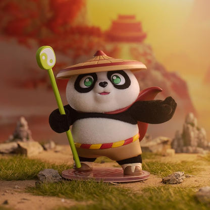 POP MART Universal Kung Fu Panda Série 3 Caixas 2,5 polegadas Personagem Articulado Design Premium presentes para mulheres Caixa surpresa favorita dos fãs Brinquedo colecionável Figura de ação de brinquedo de arte