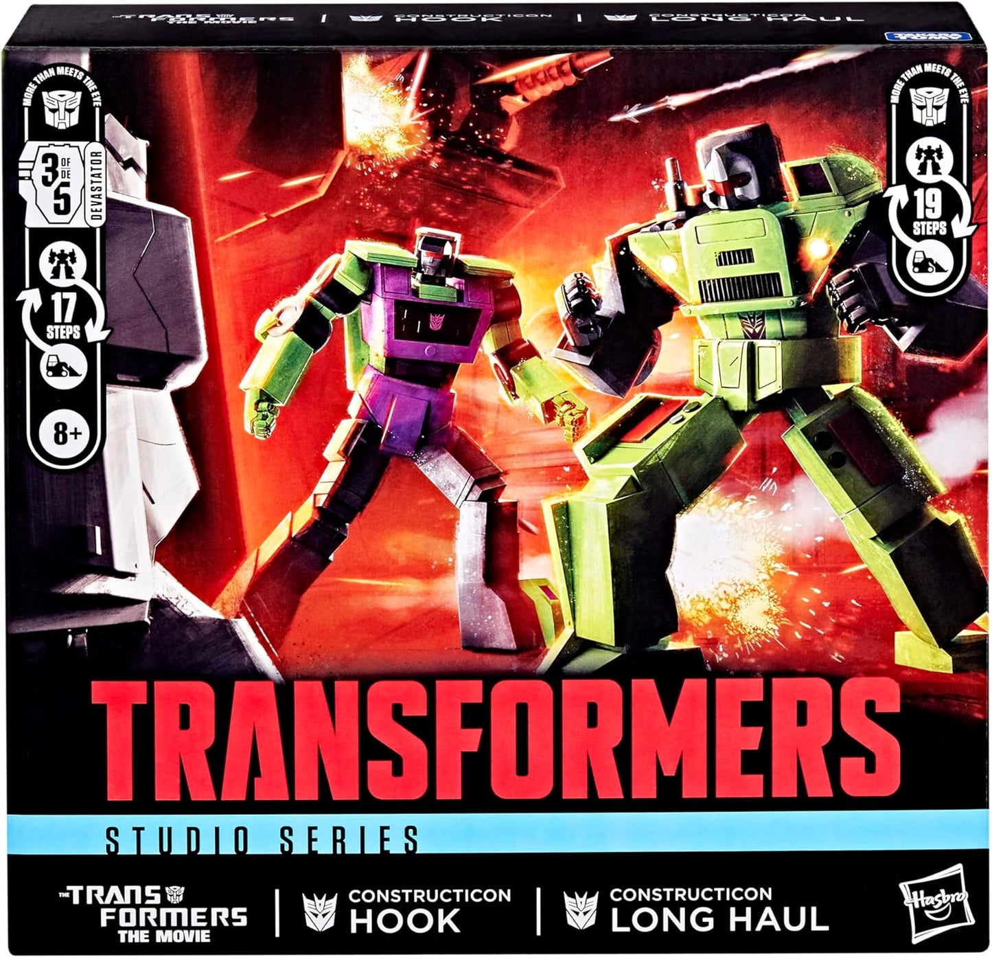 Transformers Studio Series: O Filme - Figuras de Acção Constructicon Long Haul e Constructicon Hook