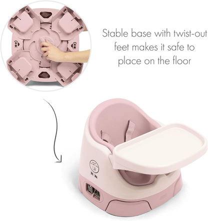 Mamas & Papas Baby Bug Assento elevatório  para refeições, tabuleiro removível, cinto de segurança, assento ajustável e pés antiderrapantes