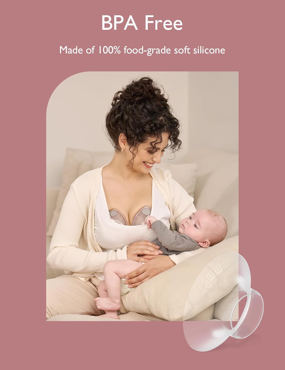 Momcozy Válvulas Duckbill somente para Momcozy V1/V2. Acessórios de substituição para bomba tira leite Momcozy V1/V2 original, pacote com 2