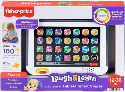 Fisher-Price Laugh & Learn JNH91 Smart Stages Bandeja de Aprendizagem Interativa, Brinquedo com Música e Luzes para Meninos e Meninas, a partir de 1 Ano de Idade, Versão em Espanhol