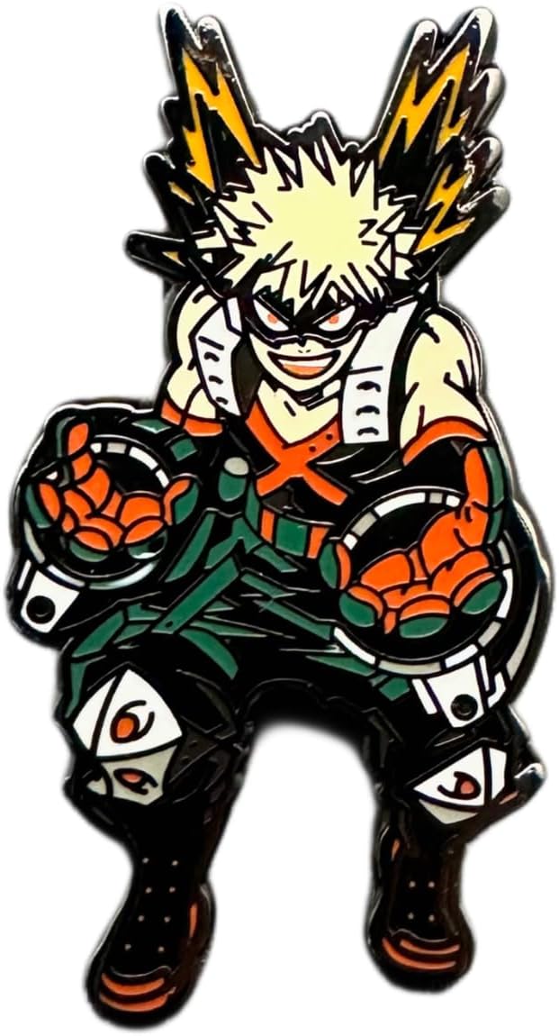 Loungefly - My Hero Academia (MHA) - Broche de esmalte - Compra às cegas - 1 de 6 para colecionar - Os estilos variam - My Hero Academia - Caixa surpresa de broches de esmalte - Broche fofo e colecionável - para mochilas e bolsas