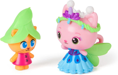 Gabby's Dollhouse: O Filme, Rainha Gatinha Fada e Gatinho Gnomo, Figuras de Brinquedo com 2 Acessórios, Brinquedos Infantis para Meninas e Meninos a partir de 3 Anos