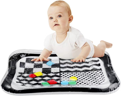 PandaEar Tapete de água inflável para bebês e crianças pequenas, conjunto com 2 unidades. Ideal para brincar de bruços ou no chão. Tapete sensorial para bebês de 3 a 6 e 9 meses (meninas e meninos).