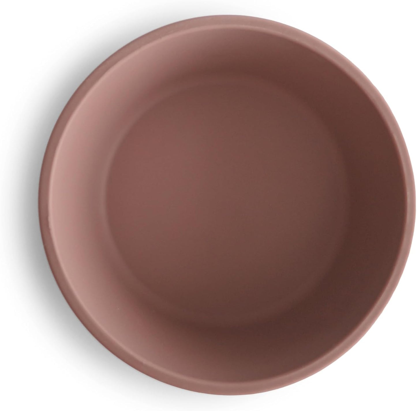 Mushie Tigela de silicone com ventosa, tigela antiderrapante com ventosa para bebês e crianças pequenas, material: silicone de qualidade alimentar, pode ser lavada na lava-louças e usada no micro-ondas (malva nublado)