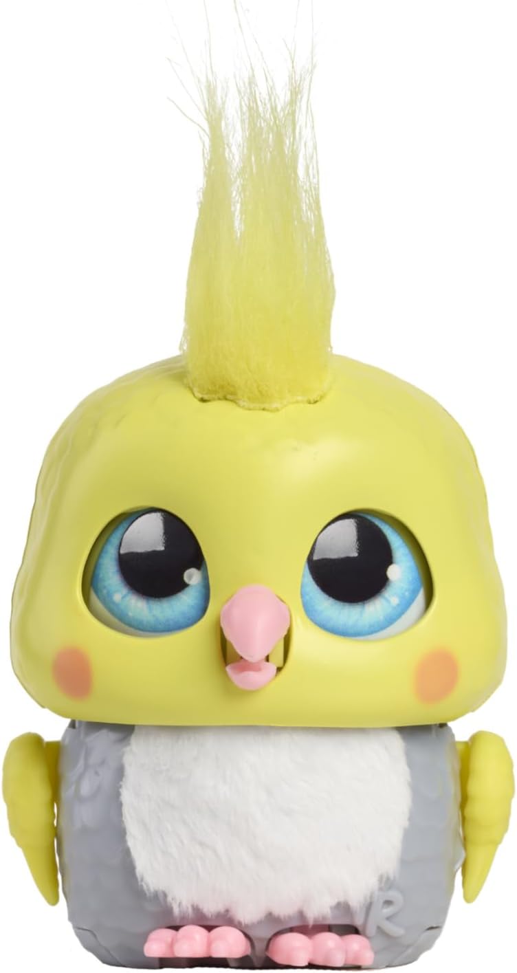 FurReal Just Play Handfuls Chirps, a Cacatua, Brinquedo Interativo de 8,9 cm, para Meninos e Meninas a partir de 4 Anos