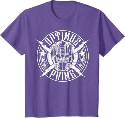 T-shirt Transformers Optimus Prime Vintage Rock Lightning Logo