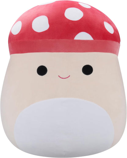 Squishmallows SQCR05496 20 pulgadas - Malcolm el hongo manchado rojo, multicolor