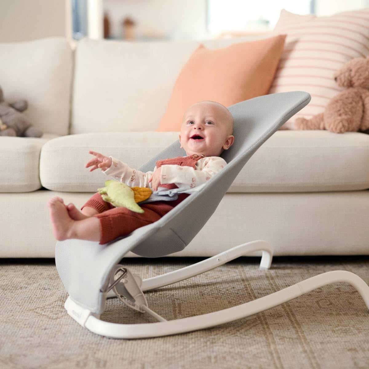 Munchkin 2 em 1 Spring Baby Bouncer Rocker - Balanço suave para bebês
