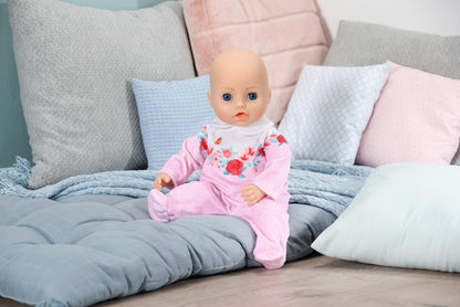 Baby Annabell Macacão rosa - Para bonecas de 43 cm - O conjunto inclui um macacão rosa supermacio e um cabide - Adequado para crianças a partir de 3 anos - 706817