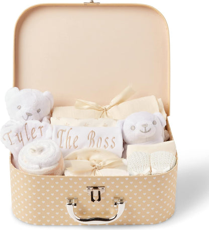Presentes personalizados para bebês - Conjunto de presentes para bebês, Caixa de lembranças para bebês unissex, Presentes para bebês recém-nascidos unissex - Itens essenciais para bebês recém-nascidos