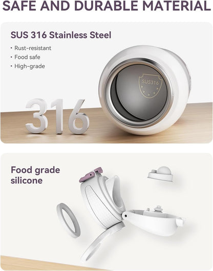 Aquecedor de mamadeiras portátil para bebês, aquecimento rápido e bateria de longa duração de 12.000 mAh, dois modos de aquecimento para leite materno e água, capacidade de 340 ml, para viagens de carro e avião