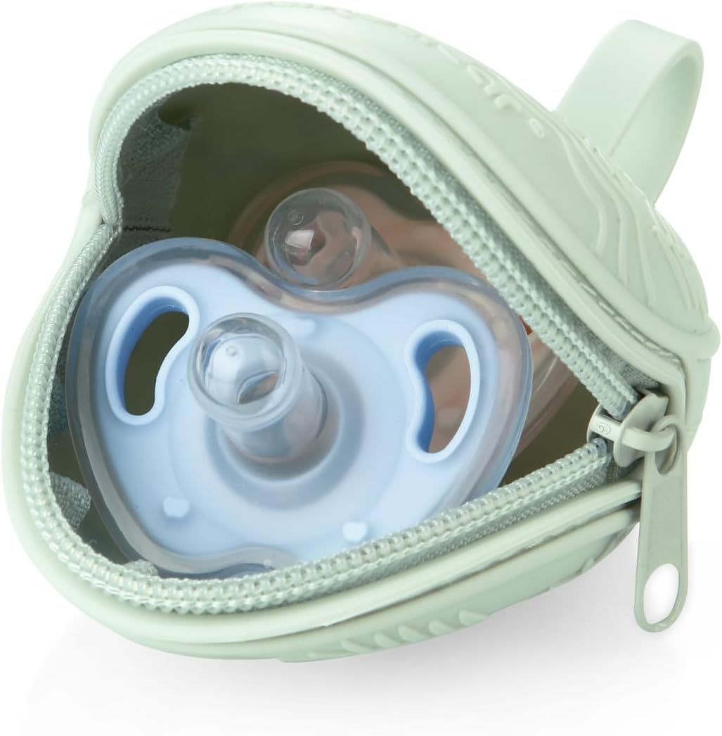 PandaEar Conjunto de 4 Estojos Porta-Chupetas | 2 Estojos de Silicone para Chupeta e 2 Capas Transparentes para Caixa de Chupeta Snoother Pods | Acessórios Universais para Caixa de Chupeta, Ideais para Viagem | Livre de BPA