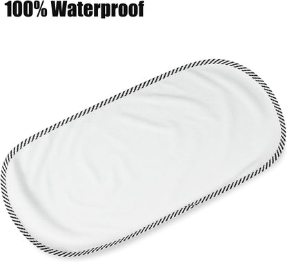 PandaEar Conjunto de 4 protetores impermeáveis para trocador, forro macio para trocador de fraldas - 60 x 30 cm