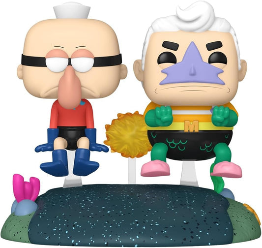Funko POP! Rides Deluxe: Bob Esponja Calça Quadrada - Homem Sereia e Mexilhãozinho com Carro Invisível - Figura de Vinil Colecionável - Ideia de Presente - Produtos Oficiais - Fãs de TV