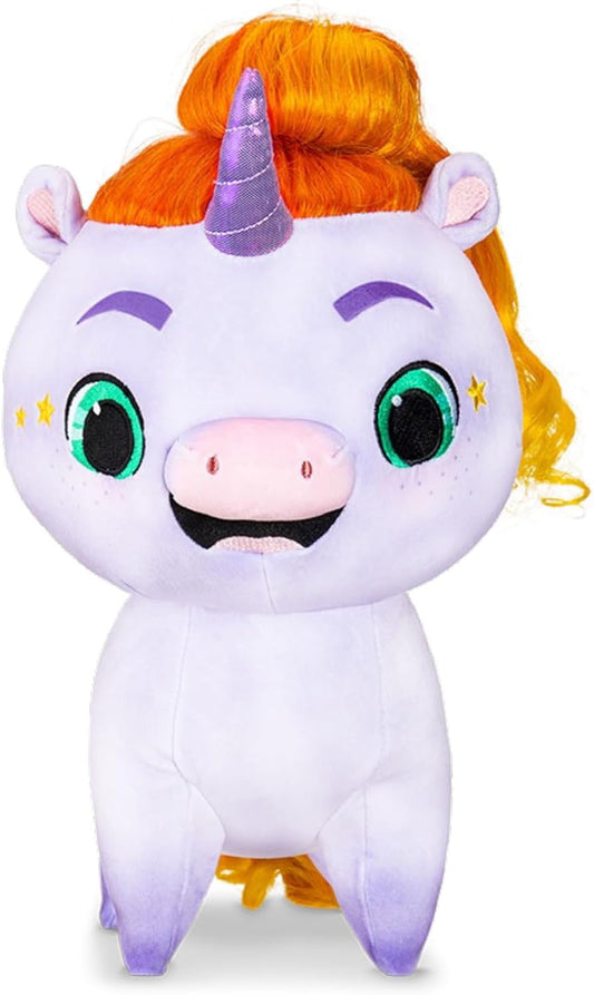 Not Quin Narwhal, Ollie Plush, Unicorn Whale, Peluche de peluche para niños, Juguetes para niñas y niños, Niños a partir de 3 años
