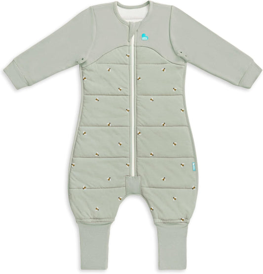 Love To Dream™ Macacão de dormir com pernas, 24-36 meses - Abelhas Oliva | Manga comprida, manta e edredom vestíveis leves | 2,5 Tog Ideal para inverno e outono (16–20°C) | Algodão lavável à máquina, zíper duplo