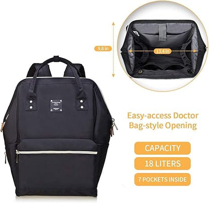 Bebamour Casual Daypack Mochila para laptop Mulheres Homens Mochila para laptop Mochila escolar à prova d'água de 15,6 polegadas para viagens / negócios / faculdade / computador