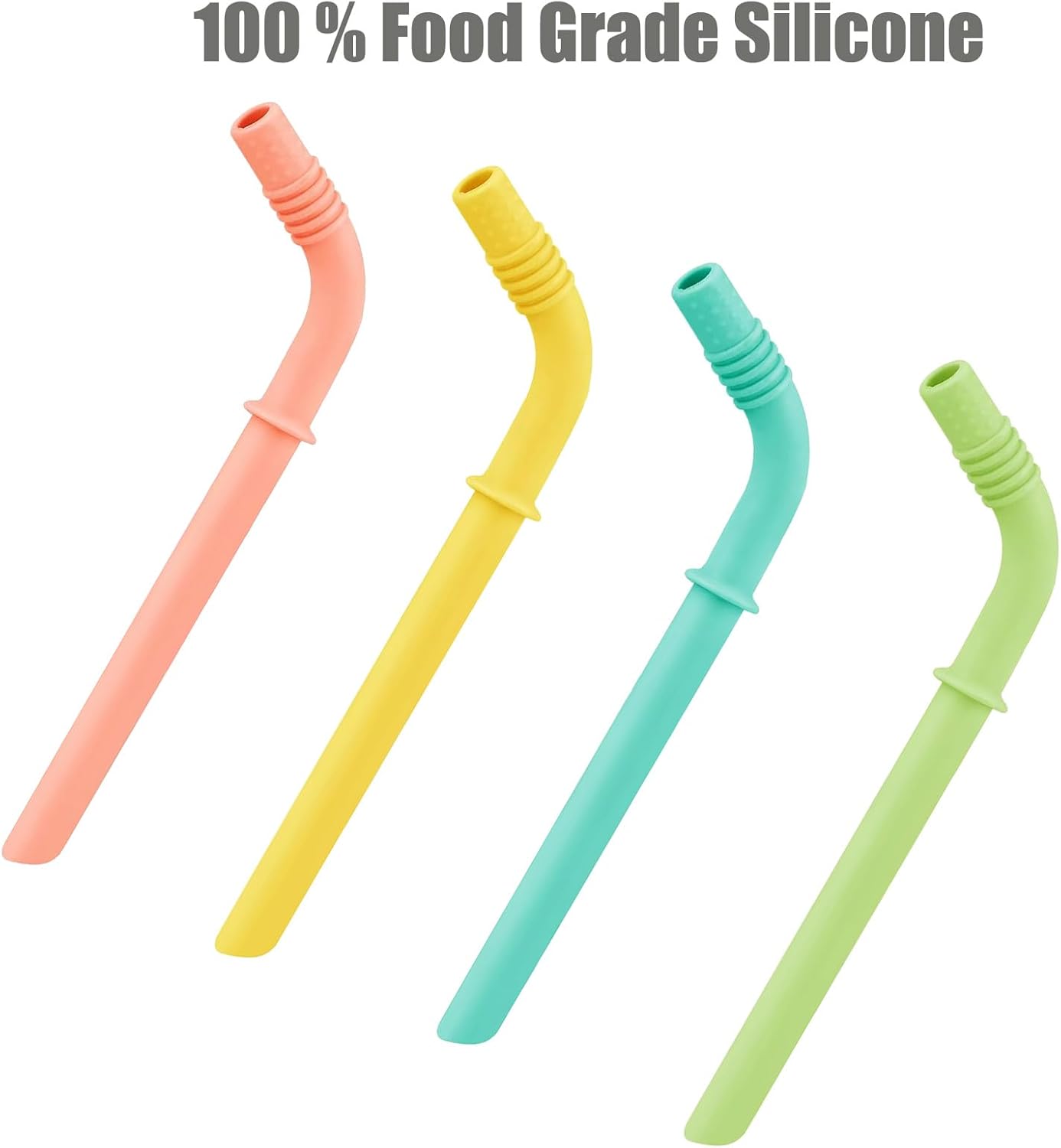 PandaEar Conjunto de 4 Copos de Vidro para Crianças e Bebês, Estilo Mason Jar, 250ml, com Capas de Silicone e Canudos, Copos Antivazamento para Smoothies e Lanches.