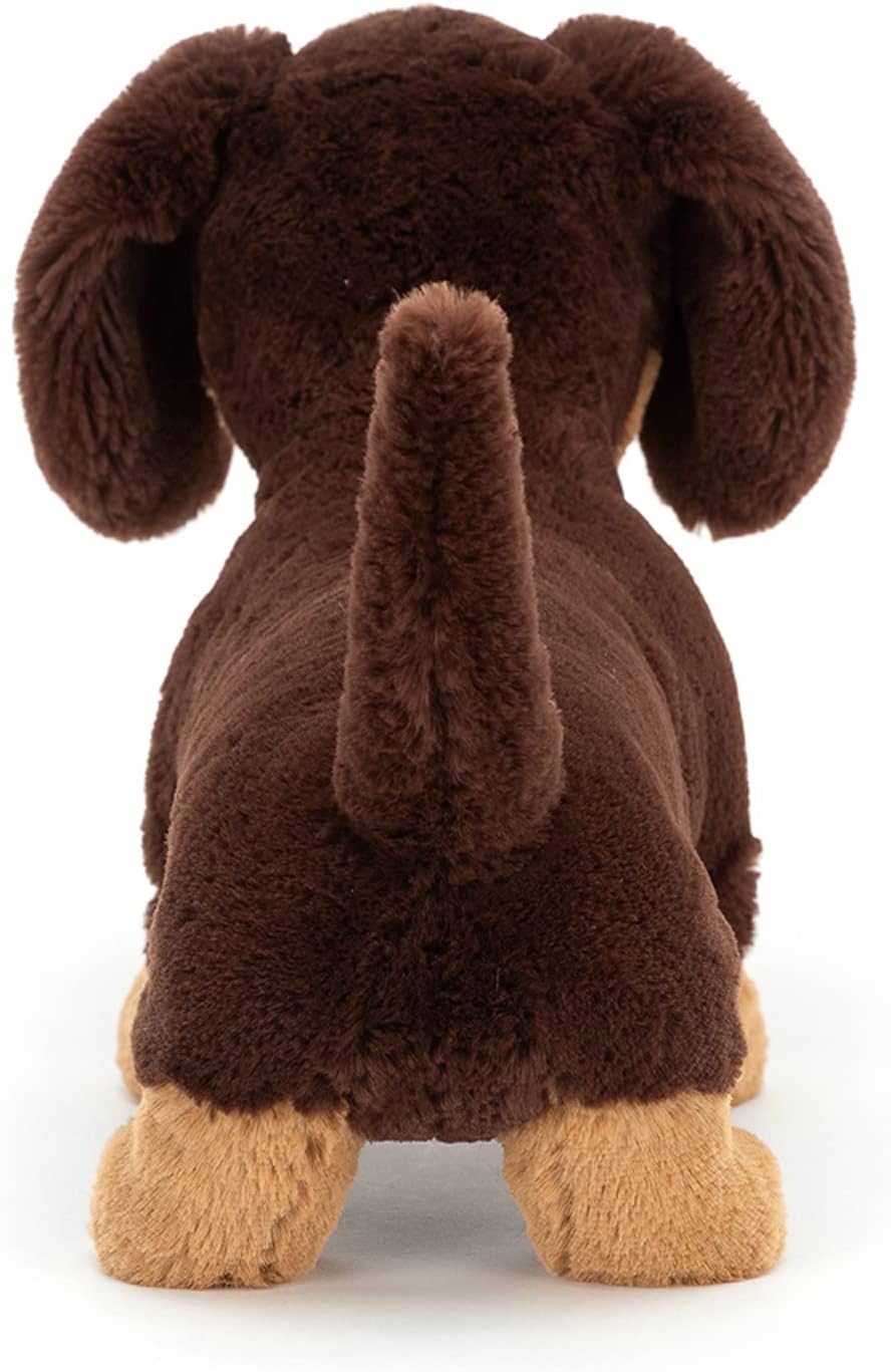 Jellycat Otto Sausage Dog Dachshund Pelúcia Macia Brinquedo
