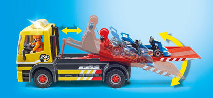 Playmobil 71429 Veículos RC City Life - Serviço de reboque, brinquedo para caminhão e carro de corrida e dramatização imaginativa, conjuntos de jogos adequados para crianças de 4 anos ou mais